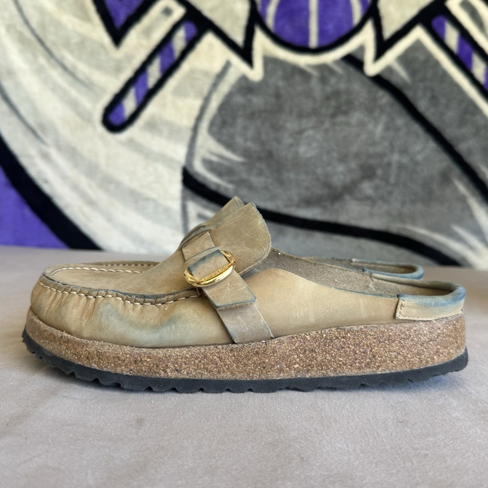 Size‎ 39/W8 - BIRKENSTOCK BUCKLEY WOMEN CLOGS Gray Taupe